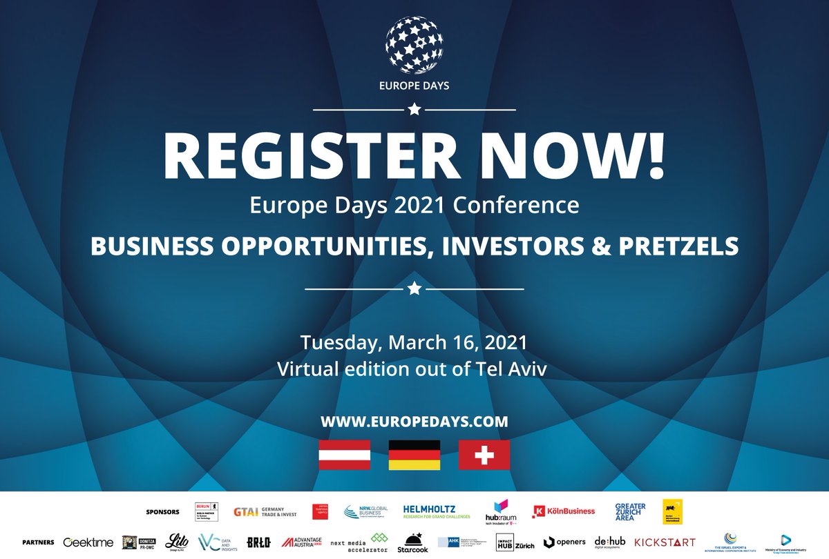 NMA_vc's tweet photo. Register now! 📌The virtual #EuropeDays will take place on March 16th. We are happy to be on board as a #partner. 🗣️@nico will take the virtual stage as a #speaker. 
#vc #NMA
.
For more info &amp; registration check👉https://t.co/sk1hxb79cs https://t.co/l8FYYQFFAg