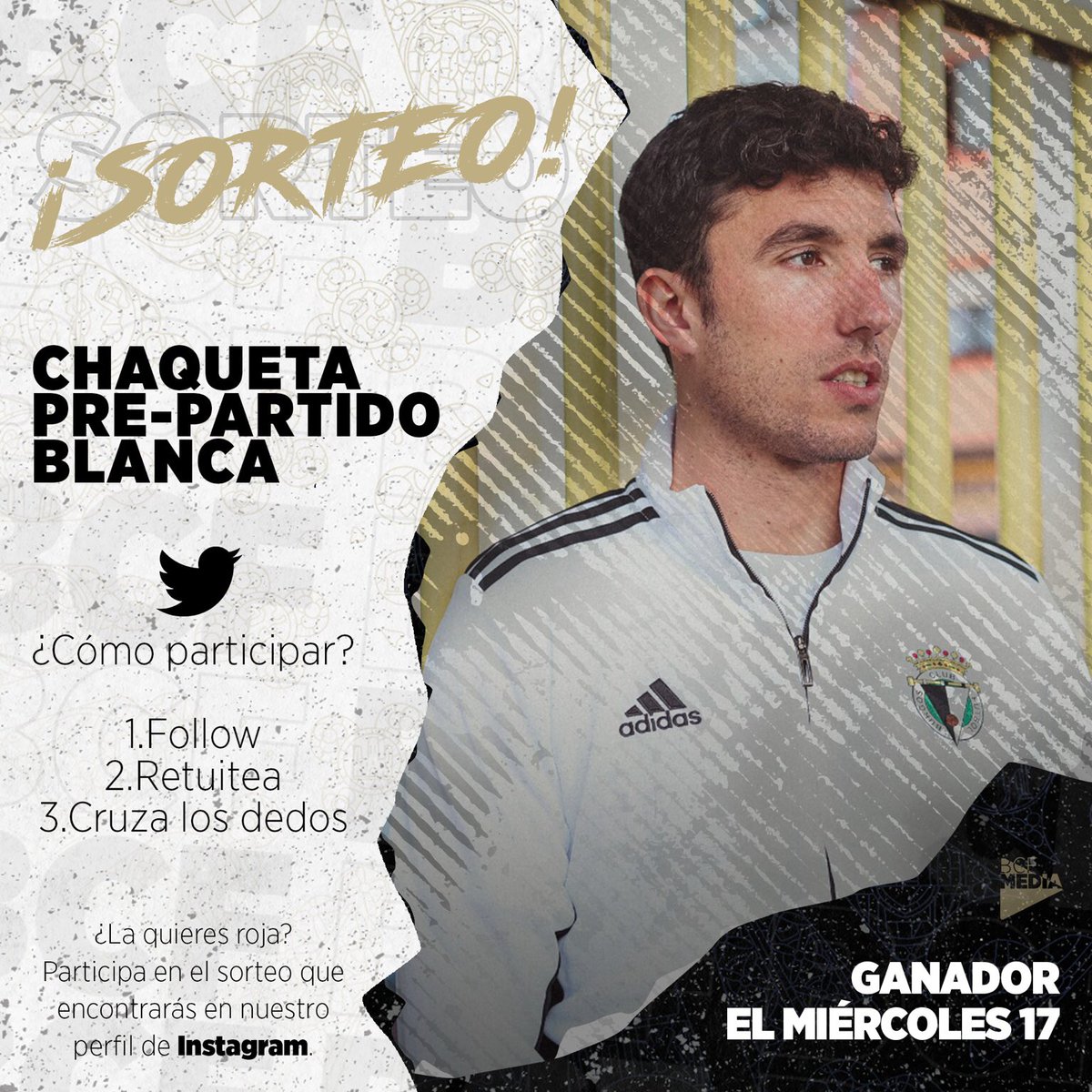 ⭐️¡SORTEO!⭐️

Celebramos nuestra clasificación para la segunda fase y 1ª RFEF sorteando una chaqueta pre-partido blanca.

1.Síguenos
2.Retuitea este tweet
3.Cruza los dedos

¿La quieres roja? Pásate por nuestro perfil de Instagram. 😉

#OrgulloYTradición 🤍🖤