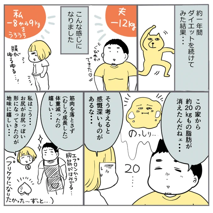 なんやかんやで一年間、筋トレと食事管理続けてみました!肩こりが治ったのも嬉しいな 