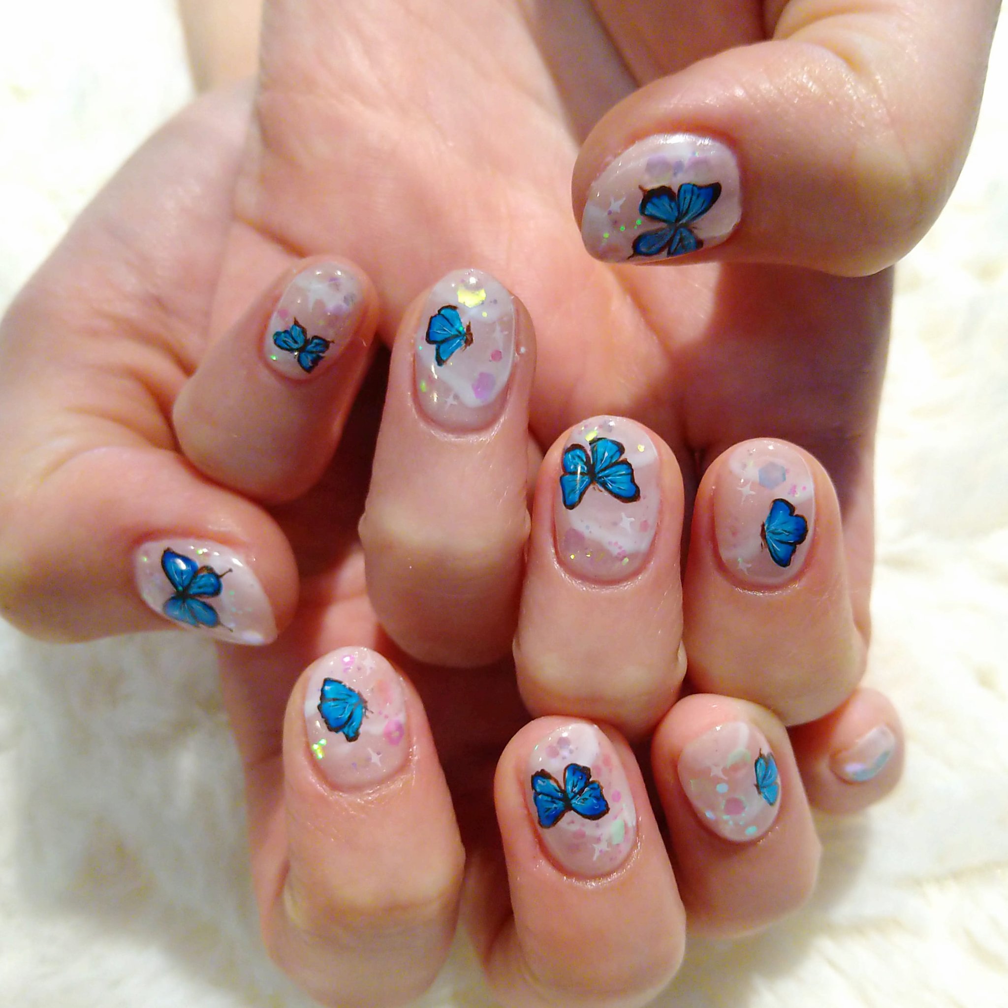 توییتر Erie S Nerd Nails در توییتر お客様ネイル 青い鳥的な感じで 青い蝶も見たらいいことあるらしい 拝みたい ありがとうございました ネイル 痛ネイル キャラネイル ネイルアート 手描きイラスト 手描きネイル 手描き アート 模写 モチーフ