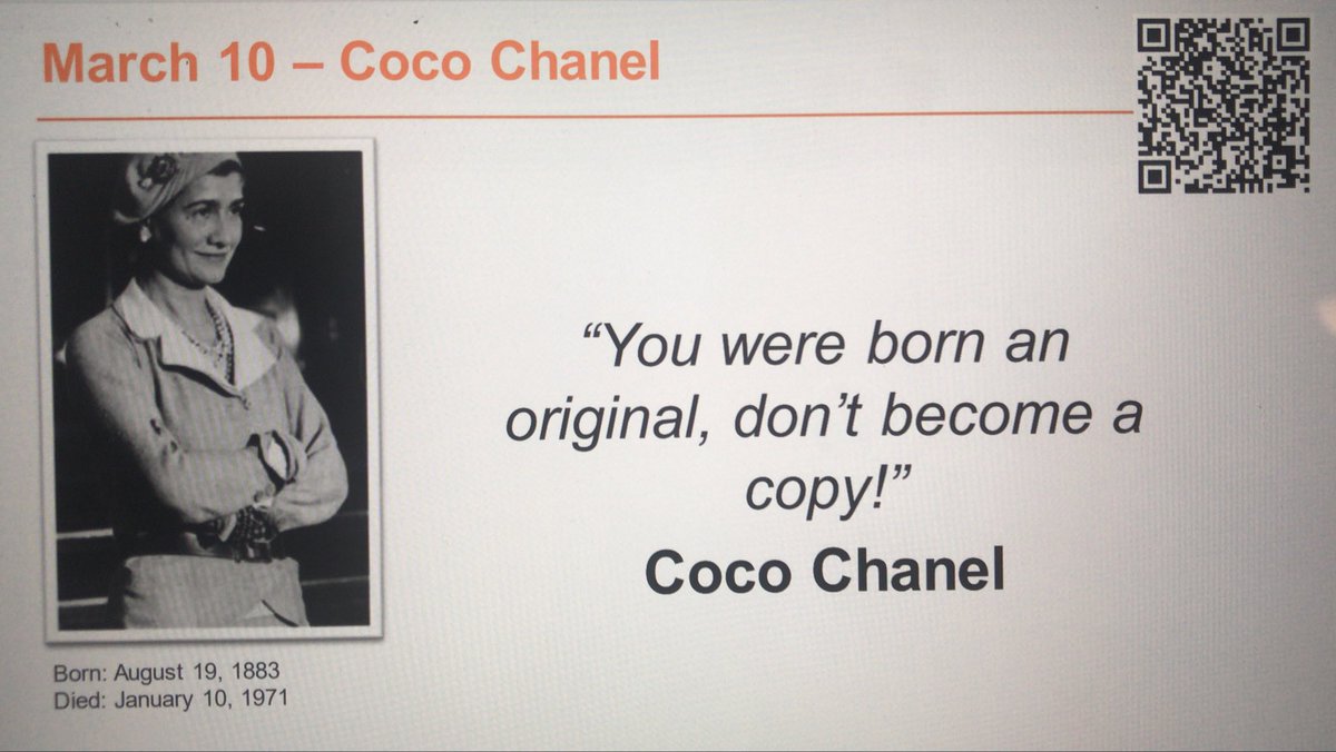 NJM Celebrates Women’s History Month! Today we spotlight Coco Chanel! @JennNJM @JackieGiusti