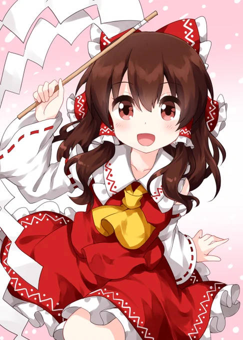過去絵の再掲兼ねて適当なところでラフと完成品を放流します。(博麗霊夢 2020/1/2) 