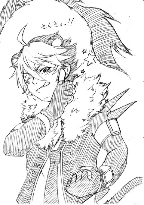 #サンキューの日
#サンキューを贈ろう
#クロウ
#SB69
遅刻しましたがサンキューの日!!
下描きのみで失礼しやすっっ!!?

いつもイラストを見てくれてる
フォロワー様及び、FF外の方々へ…
感謝イラストです!!!?‍♂️?‍♂️?‍♂️

頑張ったけど急いで描いたので
ちょっぴり下手っぴになっちゃった? 