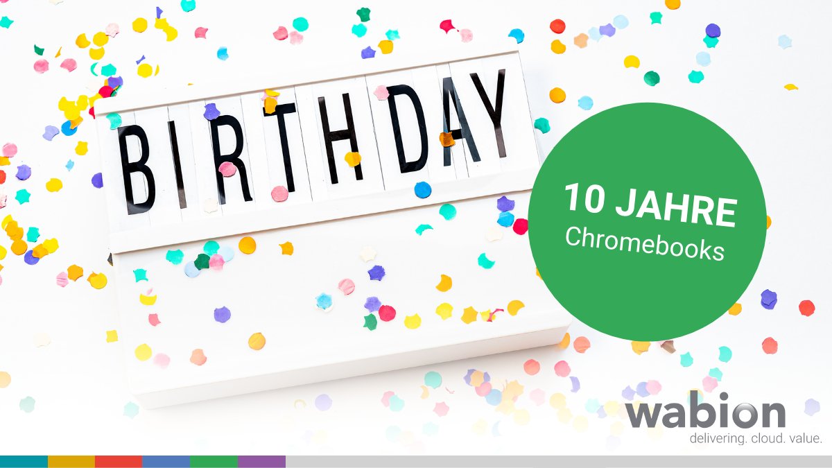 Happy Birthday, liebes #Chromebook! Was diese Notebooks so besonders macht, hat Thomas Kuczek, Head of #ChromeEnterprise DACH bei <a href="/GoogleCloud_DE/">Google Cloud DACH</a>, in unserem letzten "#GoogleWorkspace - What's new" verraten. Hier reinhören: bit.ly/2N1YnnY