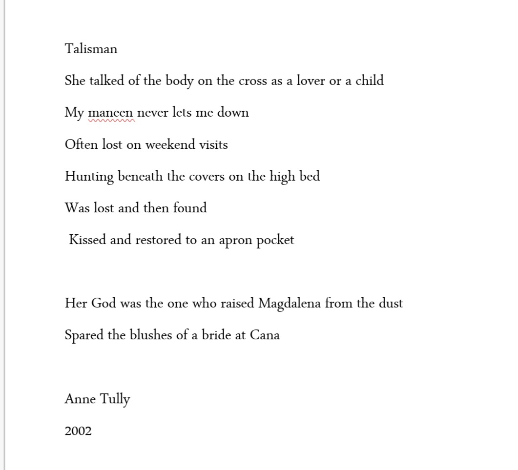 AnneTSheridan1's tweet photo. @tarryathome @PoetryIrelandEd #lockdownwriting #poetryprompt #herstory
An old poem for my compassionate vital grandmother Margaret Ann. A woman far ahead of her time. This was inspired by an act of courage in supporting another in more challenging times https://t.co/LIvViXVBbp