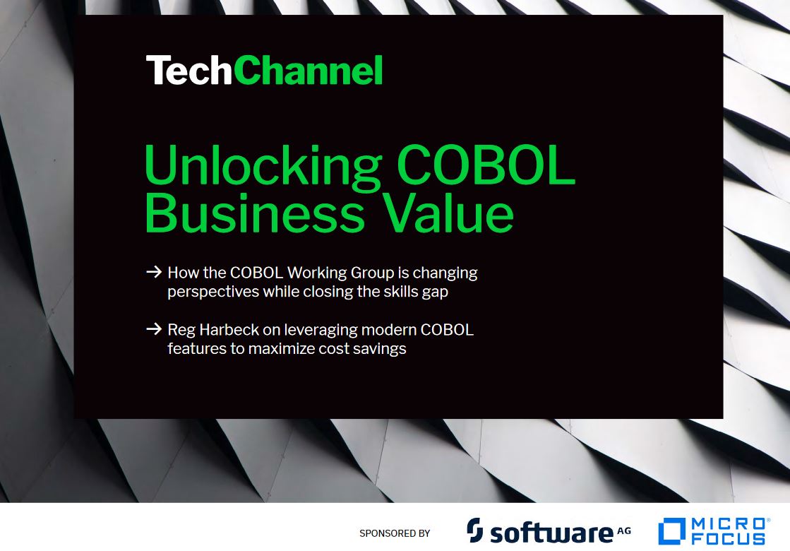 Download your copy of the new <a href="/EntTechChannel/">TechChannel Enterprise</a> 'Unlocking COBOL Business Value' eBook today sponsored by @MicroFocusCDMS and <a href="/SoftwareAG/">Software AG</a> ft. <a href="/OpenMFProject/">OpenMainframeProject</a>

🎸#COBOLRocks🦖#DX ☁️#LegendaryNOTLegacy🦕 bit.ly/2PK3vOB #TeamMicroFocus
