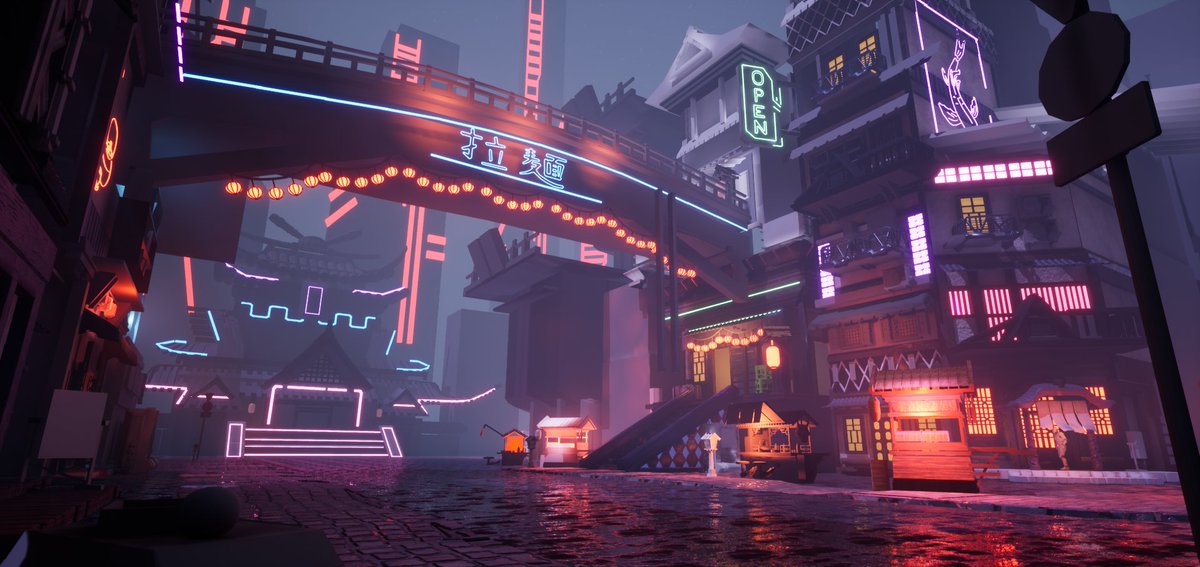 WiksaArt's tweet photo. It's slowly becoming an inhabited place :D #UnrealEngine https://t.co/mEhbB5wq4O