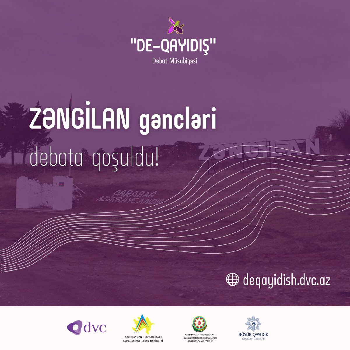 dvcpu's tweet photo. #Zəngilan gəncləri “De-Qayıdış”a qoşuldu!
#Zəngilangəncləri “De-Qayıdış” debat müsabiqəsinin başlamasını səbirsizliklə gözləyir. 😌
Uğurlar!
#DVC #ARGIN #MysAz #Karabakh #Zengilan #jabrayil #BöyükQayıdış #Azdebate #DeQayıdış https://t.co/zJmPDyTZqF