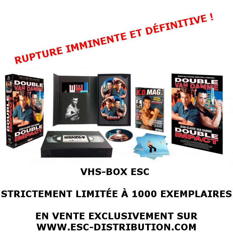 ESC_Films_'s tweet photo. 🔴 ALERTE 😱
VHS-BOX ESC «DOUBLE IMPACT» EN RUPTURE IMMINENTE ET DÉFINITIVE
👉 Commander: https://t.co/iRtYY8eBuB
#DoubleImpact #SheldonLettich #JeanClaudeVanDamme #JCVD #JCVanDamme #VHSBOXESC #VHS #VHSBOX https://t.co/vM5hCk7Wd0