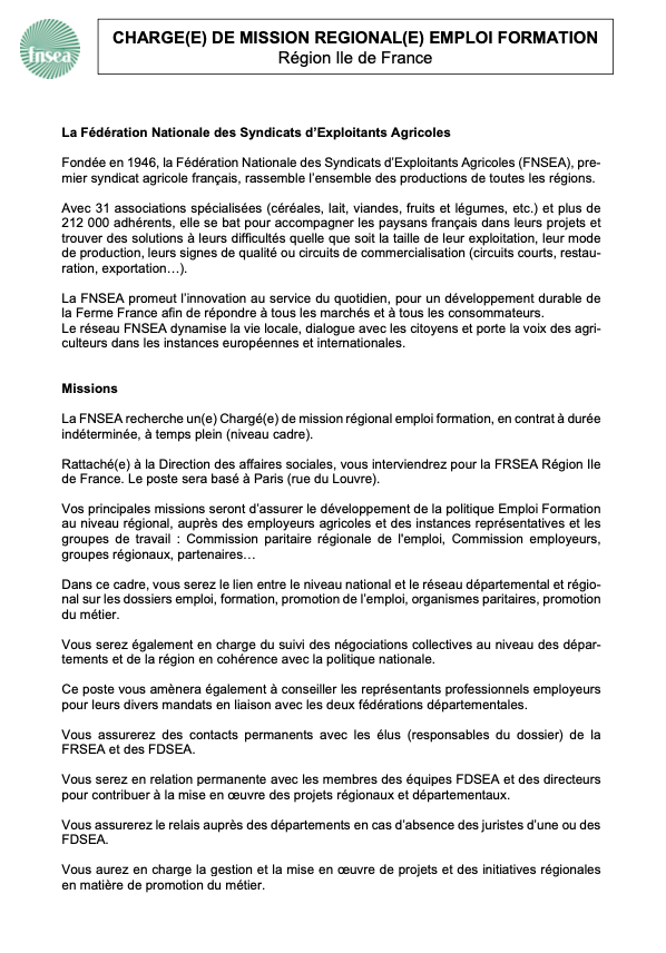 FrseaIDF's tweet photo. #Recrutement #iledefrance #emploiformation 
👉 Découvrez l'offre d'emploi 👉 Chargé(e) de mission régional emploi formation, en contrat à durée indéterminée, à temps plein (niveau cadre).👇 https://t.co/GyrDg3DoBE