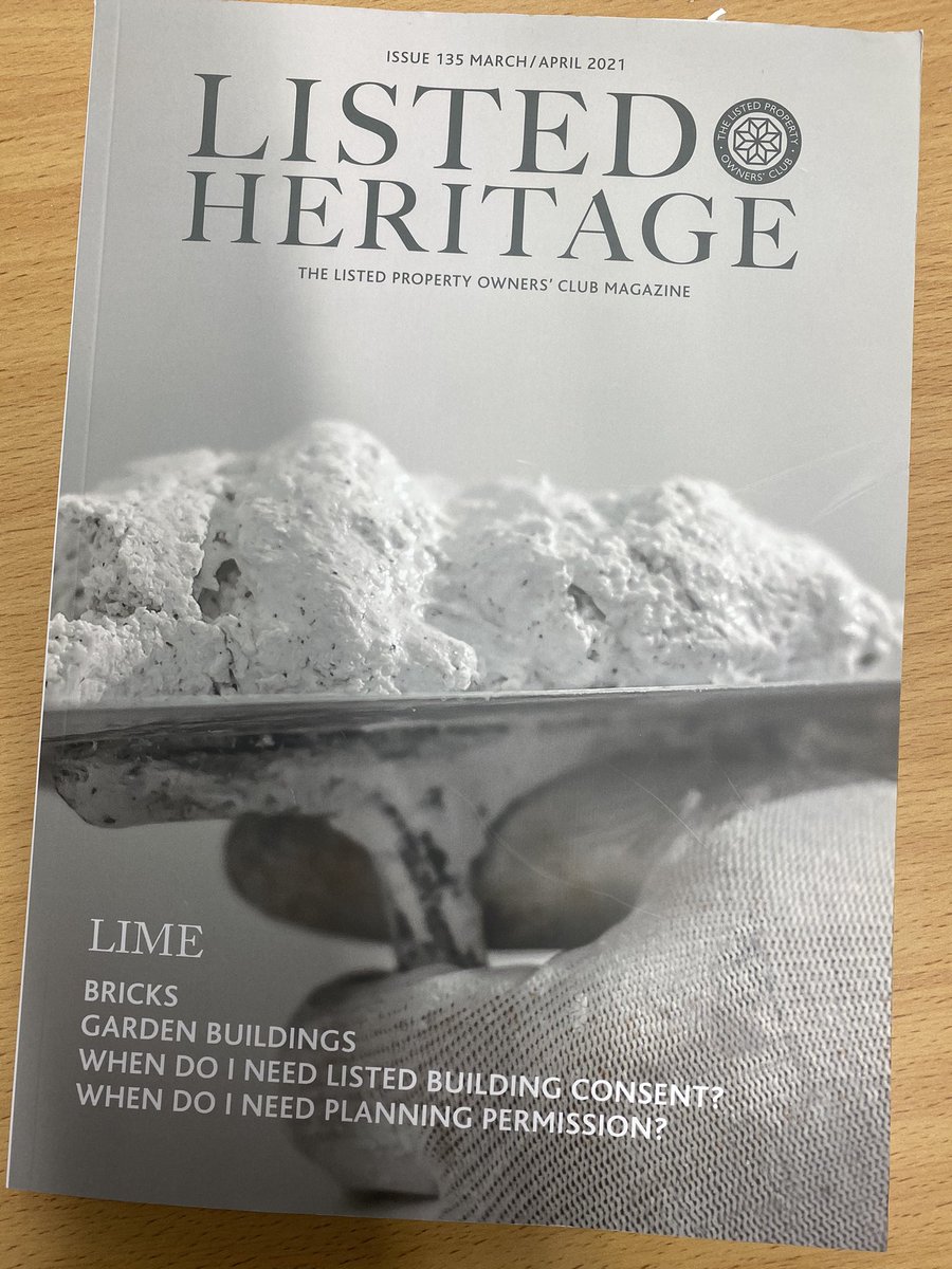 The latest Listed Property Owners Club magazine, featuring Lime, Ornamental Plasterwork &amp; a case study by yours truly on page 97! Thank you <a href="/Listed_Property/">Listed Property</a> 
#lime #hotlime #limecrete