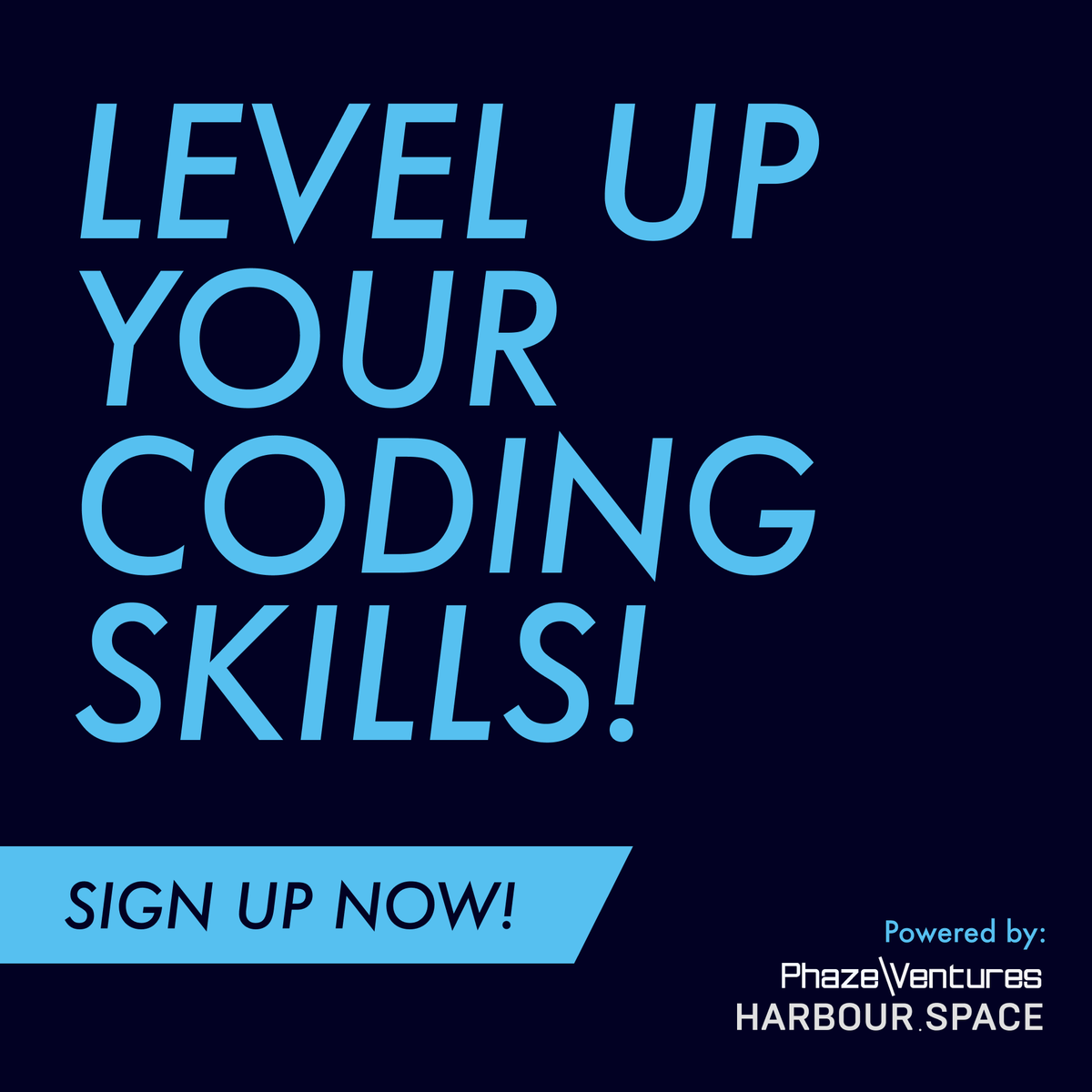 PhazeRo_om's tweet photo. Level up your coding skills! 🧑🏽‍💻 Leagues of Code is holding their Open Cup. Our partners at @PhazeVentures and @Harbour_Space are distributing 30 Scholarships for eligible candidates that will be able to join the @leaguesofcode program. 

Register here: https://t.co/qcoQLdh3z7 https://t.co/JAZ3oeuLtg