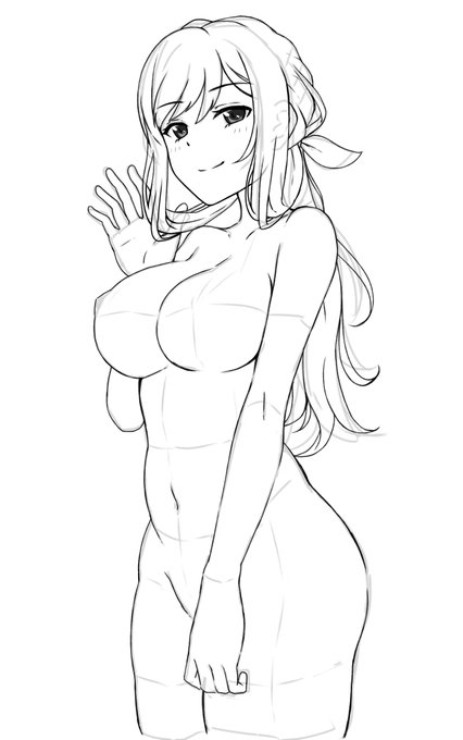 アナザーリタお迎えできたらすぐに描けるようにあらかじめラフを作成しとく 