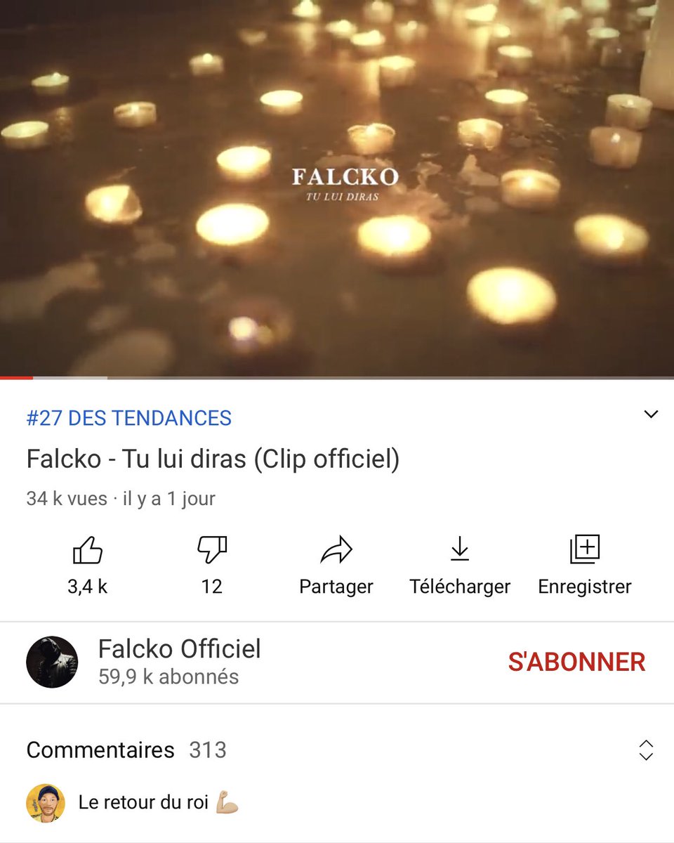 FalckoPhrases's tweet photo. 🚨🚨🚨 Falcko est actuellement en tendance YouTube avec le nouveau clip « Tu lui diras » !!!
Une belle perf’ et de belles promesses pour le nouvel album à venir.
Le 26 mars, on entre tous dans la #BlackCodeNation 🏴 https://t.co/Us2wlGWRwQ