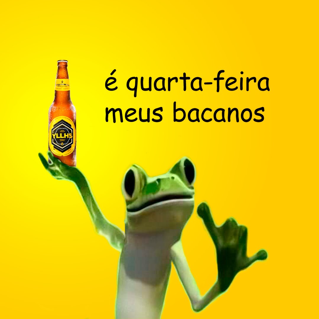 Yellowhops's tweet photo. Hoje é quarta-feira! Meio caminho andado. Dia de comemorar e abrir aquela YellowHops gelada pra manter o ritmo. 🍺

#YellowHops #Yellow #DrinkabilityExperience https://t.co/6uh17vG73M