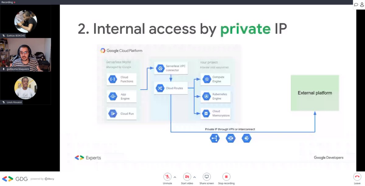 GDGCloudAbidjan's tweet image. #CloudRunWeek 
Thanks to you @gblaquiere for having accepted our invitation.

We had a great talk on the security of @GoogleCloudTech #serverless services. 

We hope the 31 participants learned a lot.  The video will be available on Saturday.

Partner : @gdgnantes &amp;amp; @jlandure