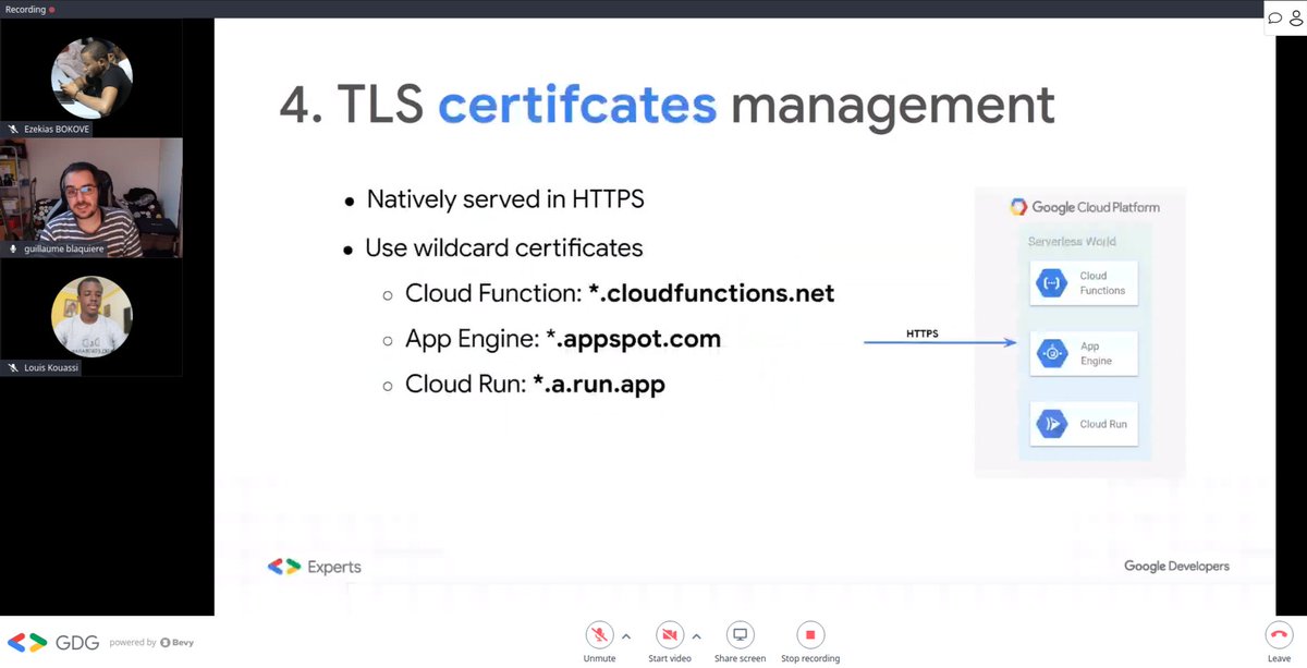 GDGCloudAbidjan's tweet image. #CloudRunWeek 
Thanks to you @gblaquiere for having accepted our invitation.

We had a great talk on the security of @GoogleCloudTech #serverless services. 

We hope the 31 participants learned a lot.  The video will be available on Saturday.

Partner : @gdgnantes &amp;amp; @jlandure