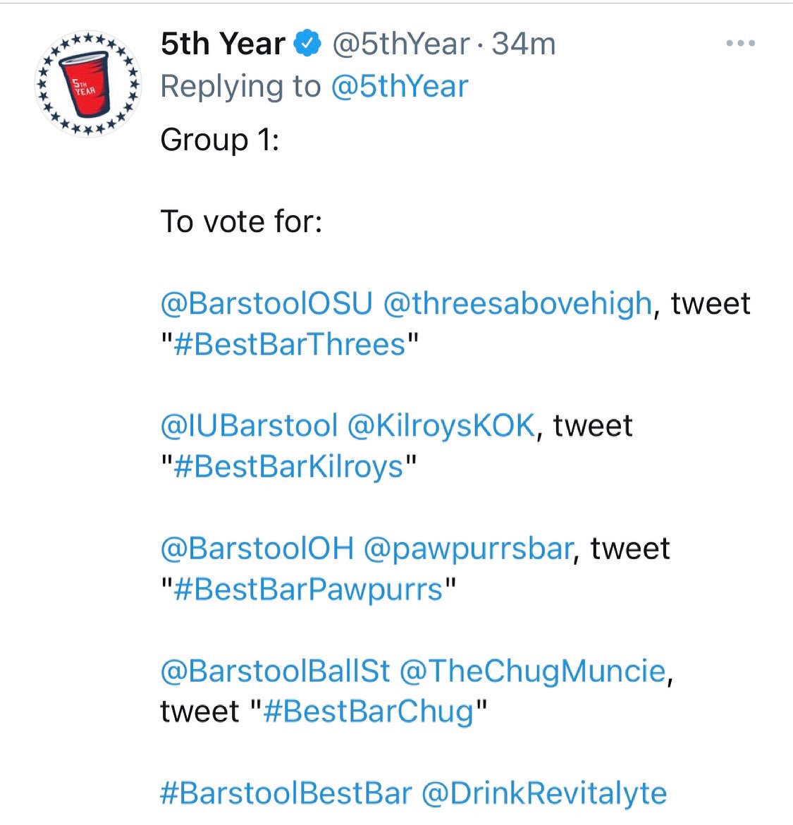 TheChugMuncie's tweet photo. Please help us advance! We’ve been nominated for Best College Bar! Help us by tweeting #BestBarChug and spreading the word! Let’s go Cardinals! https://t.co/KTJeBw65qv