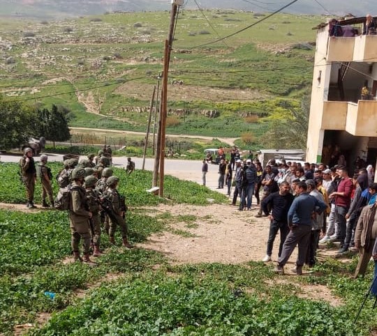 stopthewall's tweet photo. The Israeli occupation seeks to relocate Humsa residents to Ein Shebleh by demolishing their village. Yet, Ein Shelbleh is another target of ethnic cleansing as Israeli [Hyundai] bulldozers demolished houses of residents in Ein Shebleh today. 
#Right2Exist @TheCanaryUK @CorpOcc https://t.co/vD7Zt61RFM