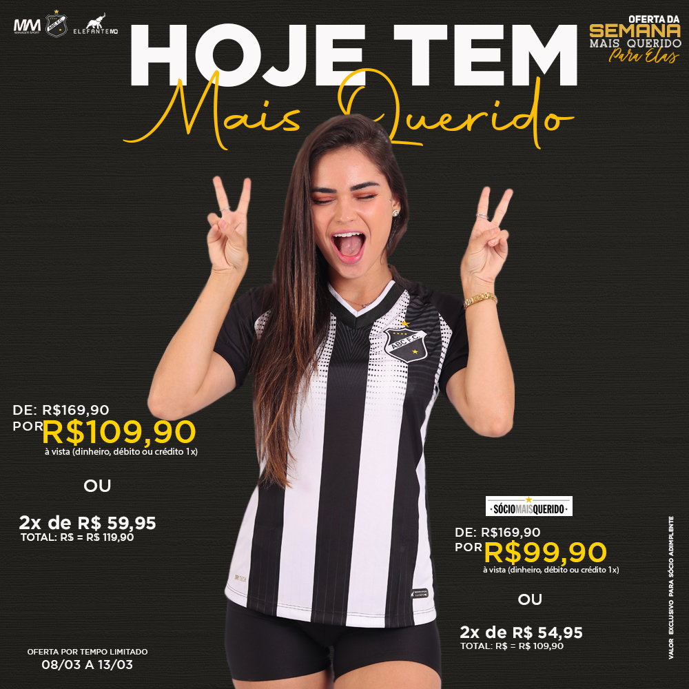 ElefanteMq's tweet photo. Hoje tem Mais Querido pelo campeonato Potiguar e as nossas torcedoras podem garantir o manto delas por um preço incrível. Venha conferir!

#ABCFC
#MaiorCampeãodoMundo
#ElefanteMQ
#OMaisQueridoDoRN https://t.co/FzzbUlLejU