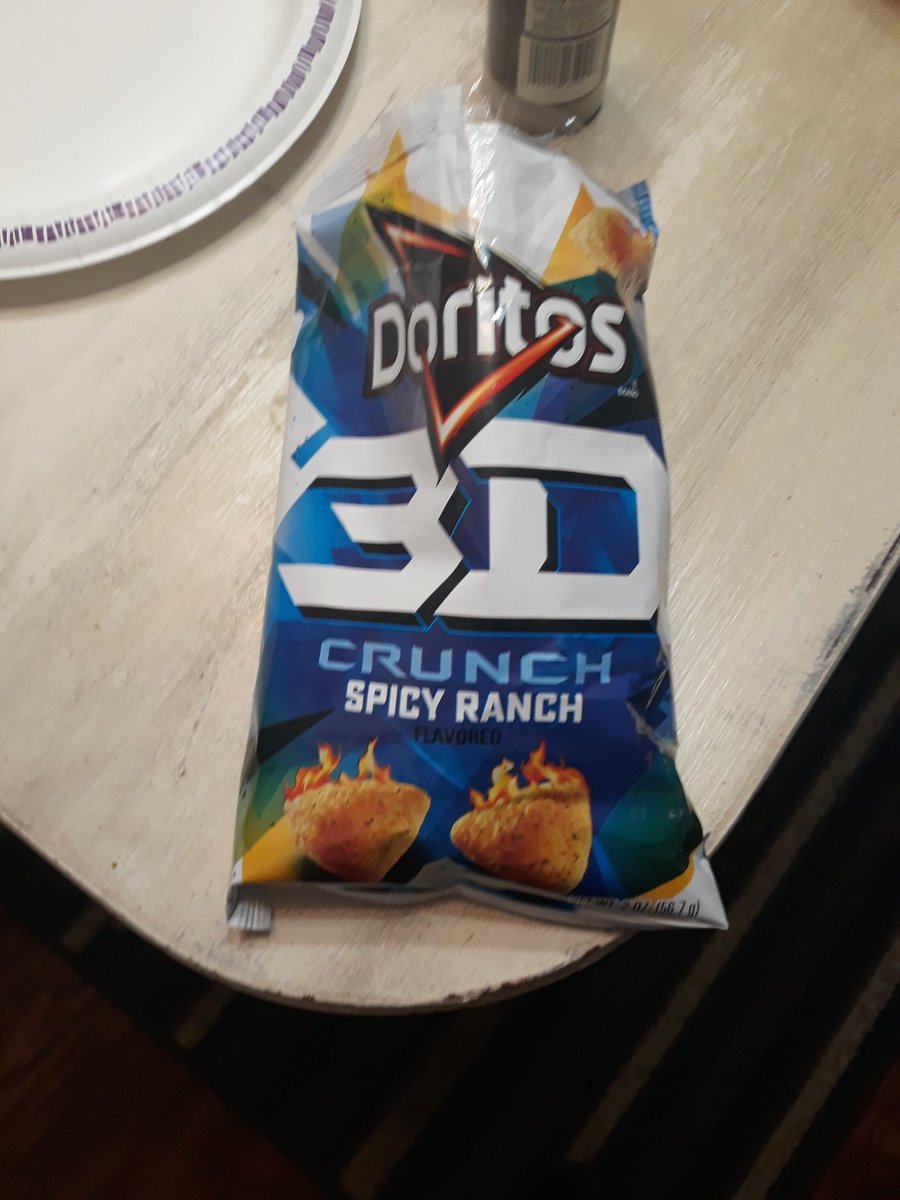 Tried these yesterday finally not to bad #doritos #DoritosDewDrop #doritos3d #snack