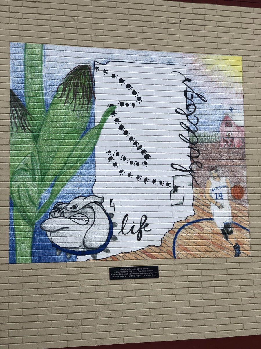 Art on Main: BMS version

Happy to unveil the latest mural in our series, illustrated by BMS 7th grader Addi Froehling. Watch for an interview with Addi in the coming days. Thanks again to The Simons Company and Rowland Graphics LLC for their support of this project.
