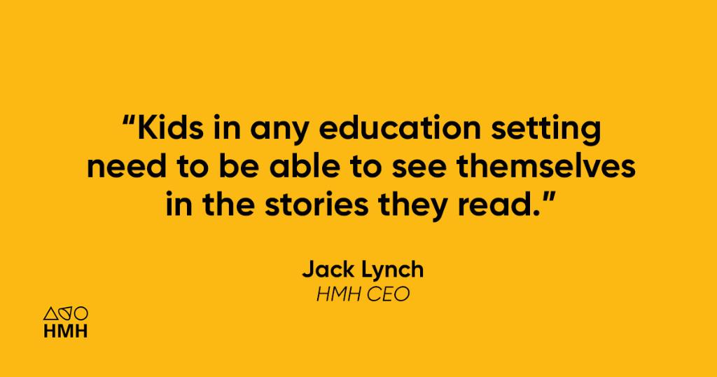 HMHCo's tweet photo. Representation matters. In terms of engagement and retention, it’s essential for students to connect to the content being presented to them. #SXSWEDU https://t.co/SZ9IlZ062y