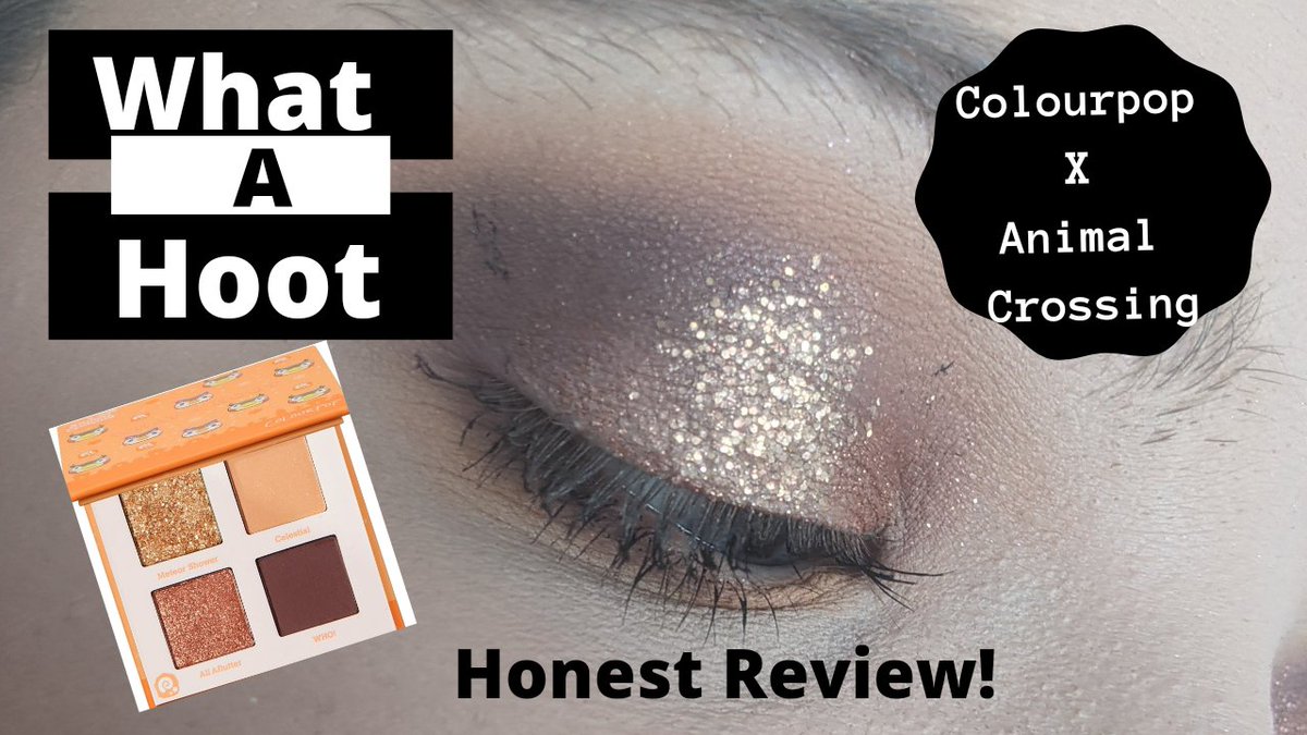 ASorrell10's tweet image. New video out guys! 

Part 1 Testing What A Hoot! Don't forget to subscribe for a whole week of Colourpop testing videos! 

youtu.be/konvNEZN5sY

#beauty #influencer #review #haul #honestreview #NewVideoAlert #NewVideo #NewVideoRelease @ColourPopCo #AnimalCrossingNewHorizons