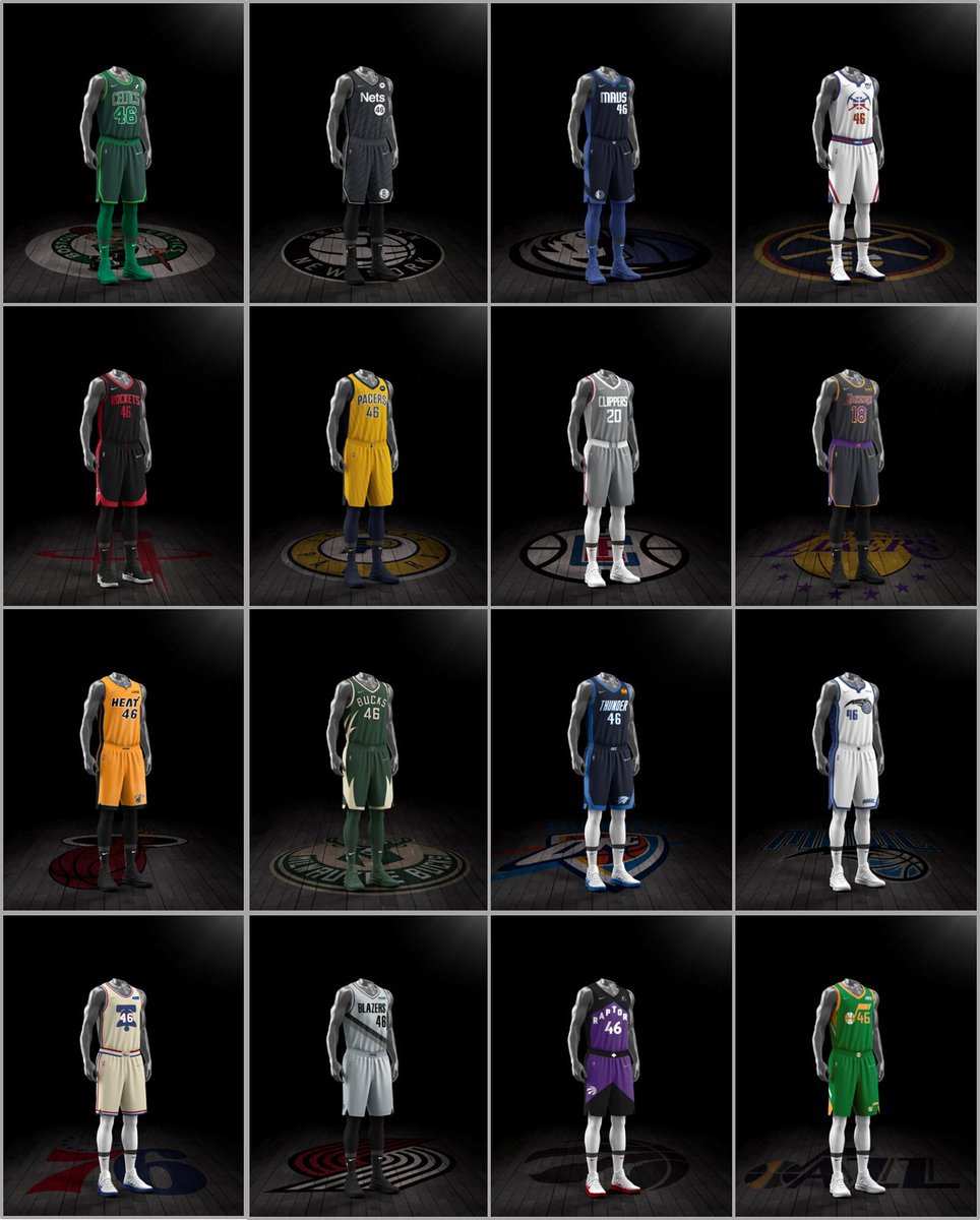 .@nba and <a href="/nikebasketball/">Nike Basketball</a> unveil the 2020-2021 Nike NBA Earned Edition uniforms celebrating the 16  teams who earned a spot in the 2020 playoffs. They will be available 3.18 on nbastore.com