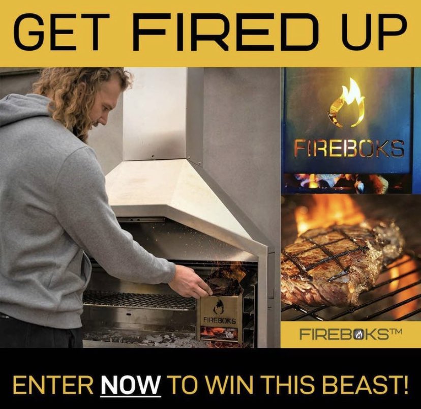 Get over to fire_boks on Instagram NOW &amp; win a #braai worth €2.5k 🔥🔥