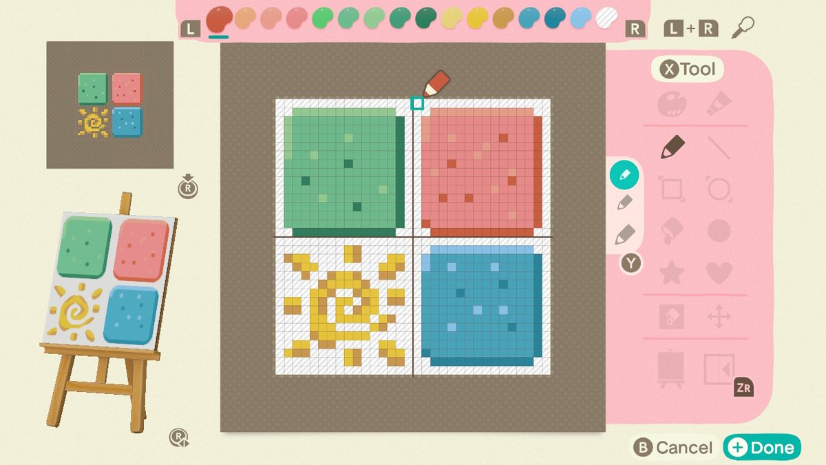 PennyTheSpy's tweet photo. again - posting the pixel grids for my tiles. Enjoy! #AnimalCrossing #ACNH #NintendoSwitch https://t.co/RIIU7bvGa2