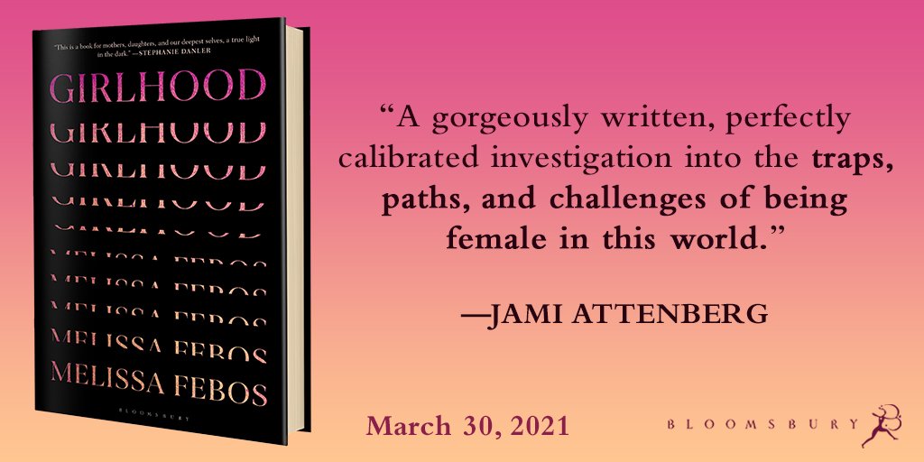 A gripping set of stories about the forces that shape girls and the adults they become. 
 
Pre-order your copy of GIRLHOOD by @melissafebos! The book will be in stores on 3/30! 
 
geni.us/girlhood-book