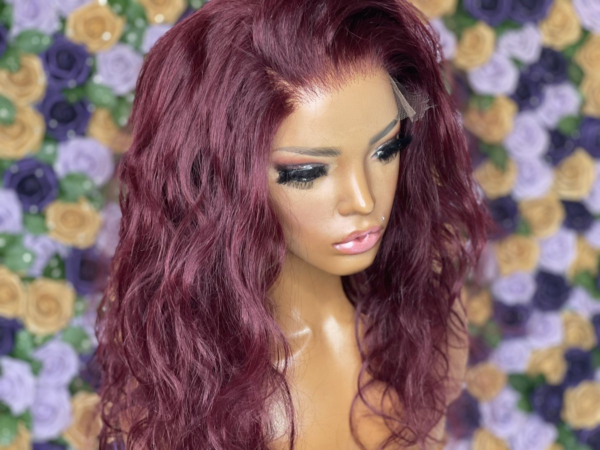 Your_Menagerie's tweet photo. Ch ch ch ch CHERRY BOMB!!!
Look at this 18β body wave (SEASICK) in color 99J!!!
We are obsessed!
Let us crown you π
#blackownedbusiness #handtied #ventilate #ponytail #cranialprosthesis #hairsystems
#custombuild #ALashoftheirown #bundlesofjoy #velvetgrip #cancerwigs https://t.co/gOKQOAbigU