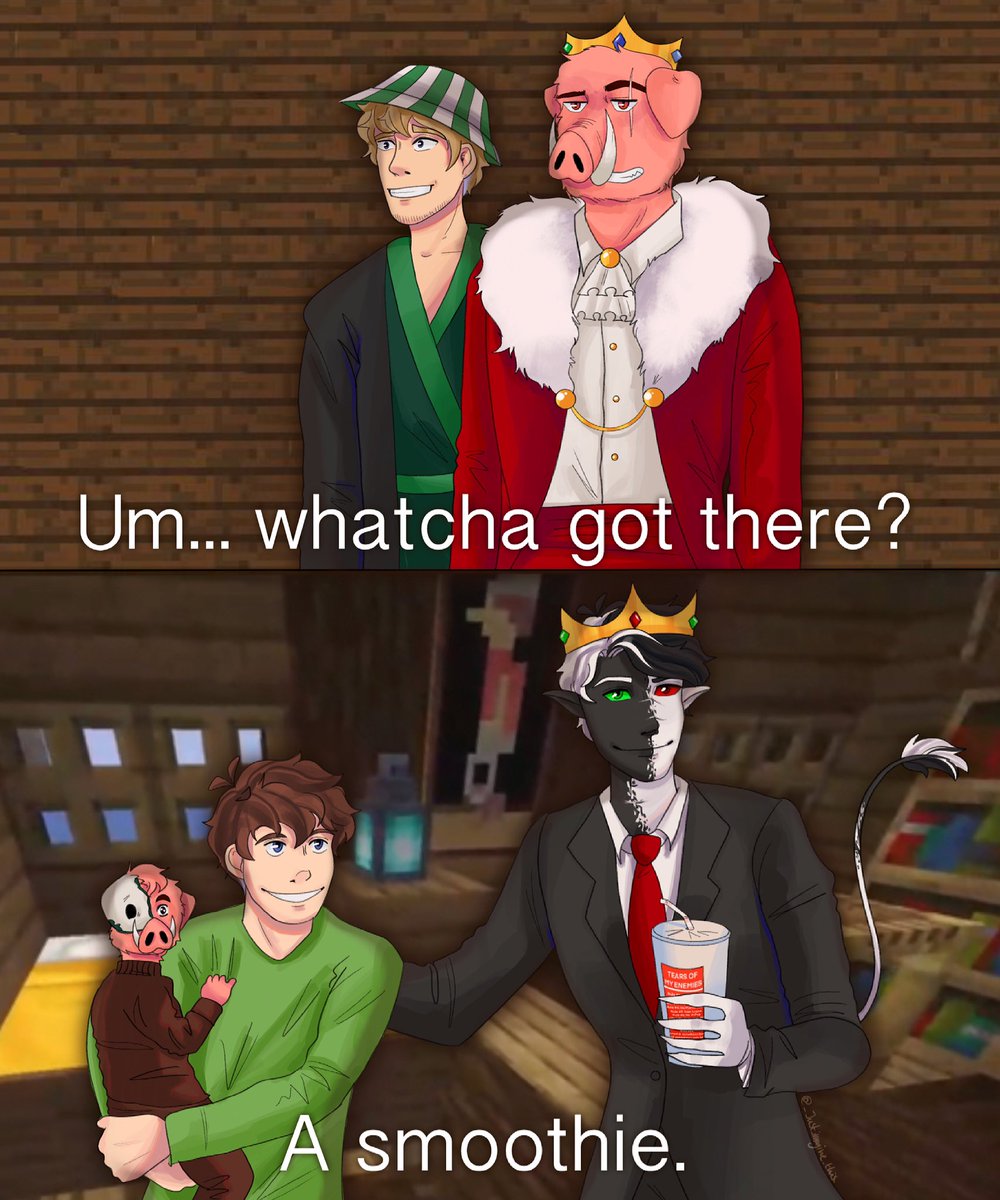 justimaginethi5's tweet photo. Tubbo and Ranboo showing Micheal to Technoblade 

#technobladefanart #technofanart #philzafanart #philzaminecraftfanart #TubboFanart #ranboofanart https://t.co/QjJqUahQN3