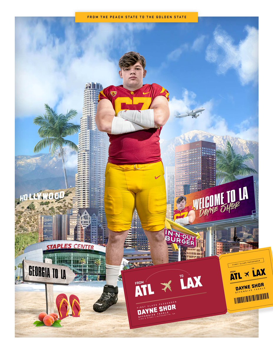 #FightOn ✌️❤️💛 @ClayMcGuireUSC @USC_DaneStevens @CoachHarrellUSC