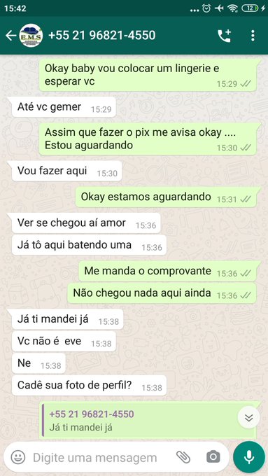 Olha o golpe meninas fiquem espertas !!! Esse queridinho aqui teve a cara de pau de querer me passar<a href="/tag/metoo"class="tags"><span>#metoo</span></a><a href="/tag/abusosexual"class="tags"><span>#abusosexual</span></a><a href="/tag/abusosexual%C3%A9crime"class="tags"><span>#abusosexual&eacute;crime</span></a><a href="/tag/n%C3%A3o%C3%A9n%C3%A3o"class="tags"><span>#n&atilde;o&eacute;n&atilde;o</span></a>
