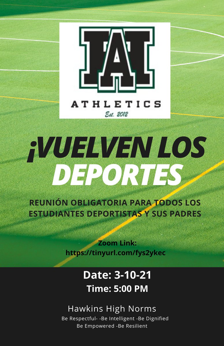 cdagsLA's tweet photo. Hawkins students and families: We are able to have sports this spring! Log in tonight at 5 PM for more information on how you can participate in sports this month! https://t.co/bV2xhKyX7T
