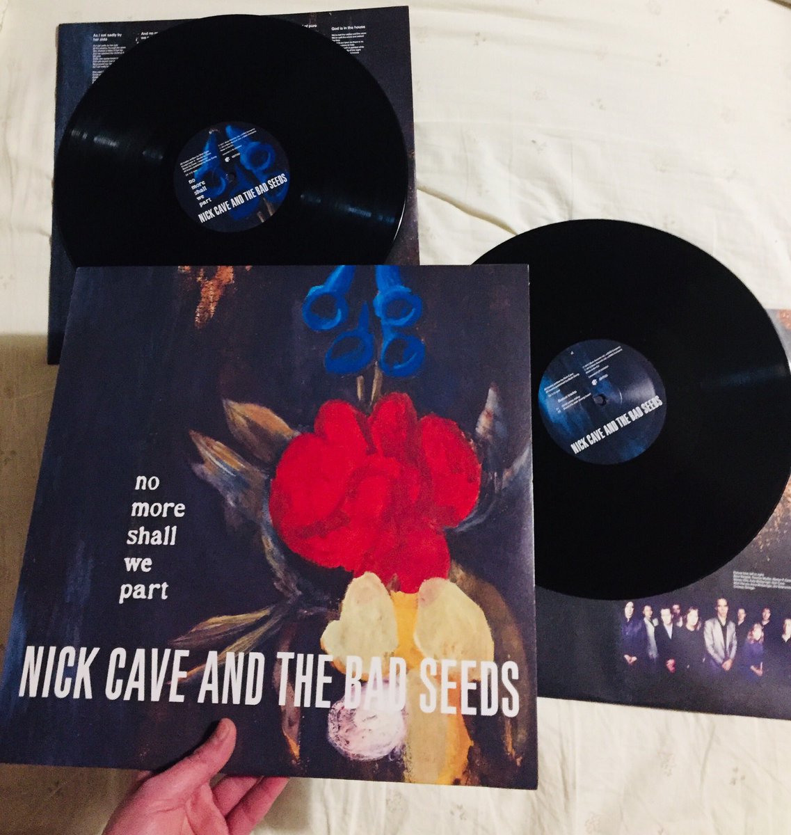 IdaStamile's tweet photo. “Be mindful of the prayers you send
Pray hard but pray with care
For the tears that you are crying now
Are just your answered prayers”

#nickcave #nickcaveandthebadseeds #nomoreshallwepart  #nowspinning #nowplaying  #vinylcollection #vinyilrecords #vinyl #vinyloftheday #music https://t.co/vCmaErLi3F