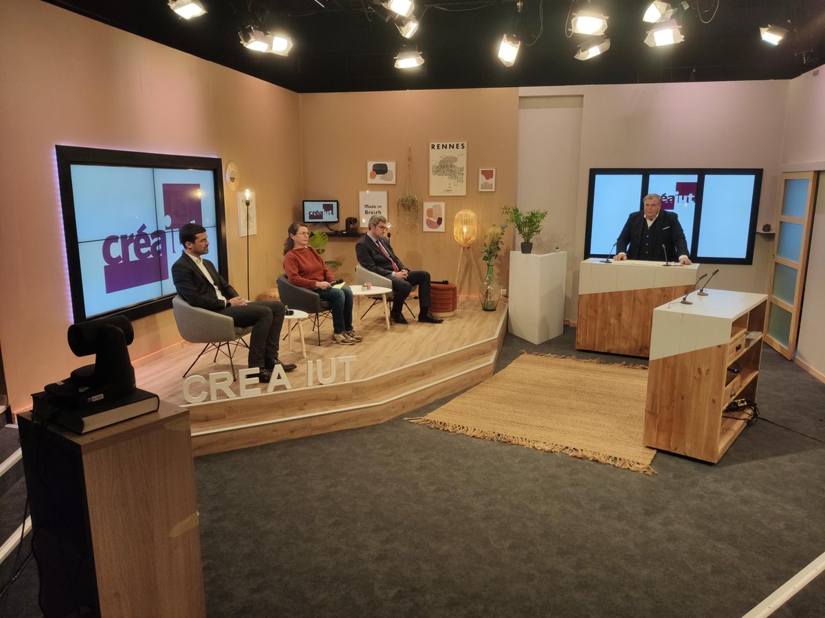 Lancement officiel de la cérémonie de clôture de Créa-IUT en direct du plateau de <a href="/TVR/">TVR Cars Official</a> par Isabelle PELLERIN, Vice-Présidente de <a href="/metropolerennes/">Rennes Ville et Métropole</a>  et Sophie LANGOUET-PRIGENT, Vice-Présidente de la @FondationR1.

#entreprendre #IUTRennes #CREAIUT #osezliut