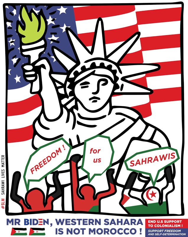Backtrack now on Trump’s move in #WesternSahara ! Support the #sahrawi people and their right to decide their futur. End the US support to a Moroccan oppressive regime (<a href="/freedomhouse/">Freedom House</a>). <a href="/JoeBiden/">Joe Biden</a> <a href="/ABlinken/">Antony Blinken</a> <a href="/KamalaHarris/">Kamala Harris</a> @KerryKennedyRKF <a href="/JimInhofe/">Sen. Jim Inhofe</a>  <a href="/USAmbUN/">Ambassador Mike Waltz</a> #SaharaLibre #polisario