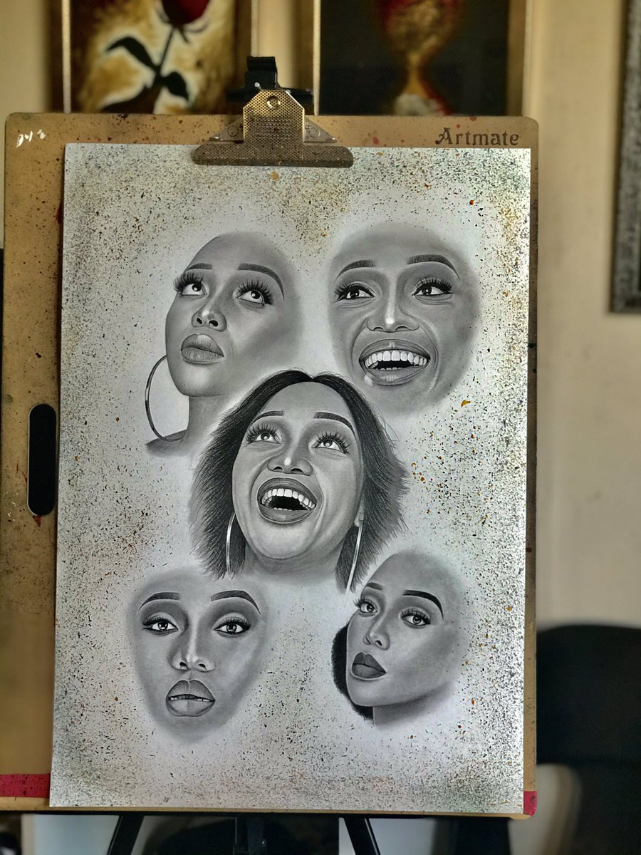 ZukoDwesi's tweet photo. A drawing of @Thando_Thabethe , really enjoyed making this piece. Will appreciate every RT 🙏🏾❤️ https://t.co/qfSL5zX7gE