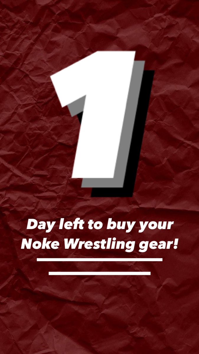 NokeWrestling's tweet photo. Times ticking! ⏰
https://t.co/H8DUdyQ9lS https://t.co/iOpprAX9Xq