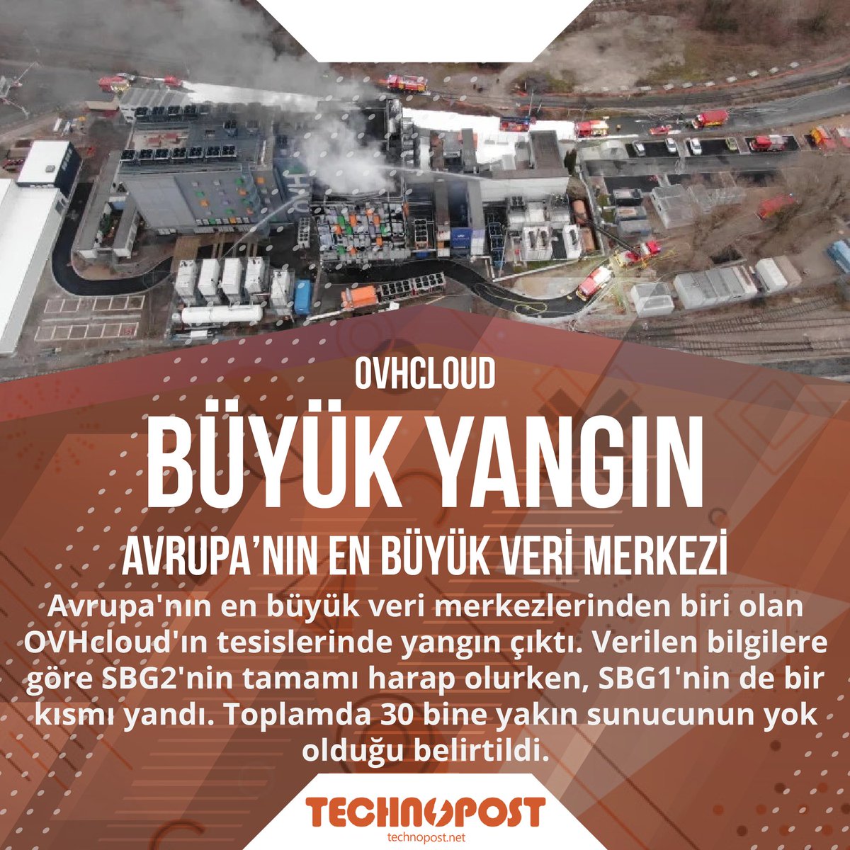 klingdigital's tweet photo. Avrupa'nın en büyük veri merkezlerinden biri olan OVHcloud'ın tesislerinde yangın çıktı.
.
.
.
.
.
#ovhcloud #OVHcloudsupport  #hosting #font #urbandesign #building #community #poster #landmark #advertising #landscape #city #logo #event #house #banner #historicsite #brand https://t.co/h1TsW35oGQ