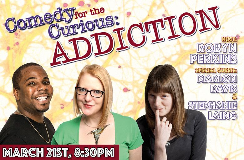 Comedy For The Curious: Addiction
Sun 21st Mar 8:30pm

Line Up:
MC Robyn Perkins jokepit.com/comedian/robyn…
Marlon Davis @Marlon_Davis
Stephanie Laing @stephanielaing

Online Comedy Tickets & Info🤣
jokepit.com/online-comedy/…

FIND THE BEST ONLINE COMEDY DOWN AT THE JOKEPIT
#comedy