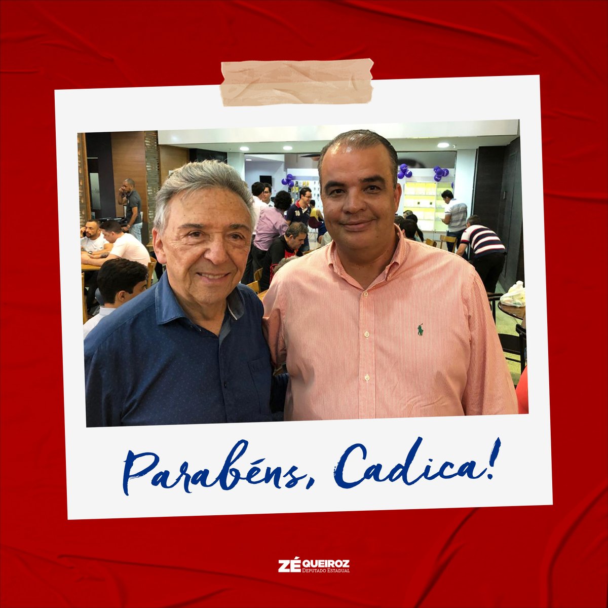 zequeiroz_PE's tweet photo. Parabéns ao grande guerreiro e amigo Cadica. Amigos a gente não faz, a gente simplesmente reconhece. Saúde e felicidades. https://t.co/1wmKGqRQ1k