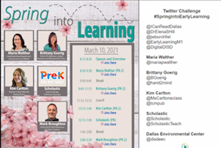 ICanReadDallas's tweet photo. Spring into Early Learning is happening now!  Our Instructional Specialists are engaging in a full day of learning to sharpen the tools in their toolboxes!  See everyone on Twitter today!  📚🍎🌟 https://t.co/CcSLNQYBGd