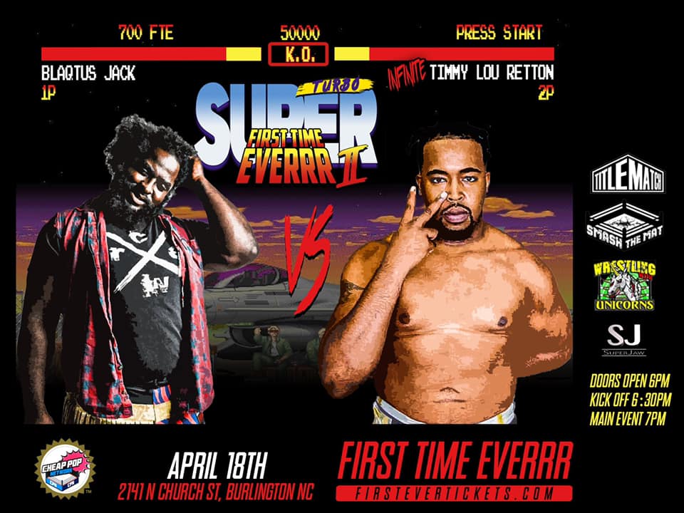 beardedbeastsp's tweet photo. First Time Everrr 2 Turbo!
April 18th
Burlington NC
Tickets: https://t.co/GXQDExNPIG
iPPV and VOD: https://t.co/WnBkEtBI7x 
VOD: https://t.co/CnvBsWMjld

First Lucha Everrr Pass:
Buy 1 pass  to both FTE 2 Turbo and @LuchaAmerican the night before!

Row 1 Pass: $50
GA Pass: $30 https://t.co/RNm1DI4NVV