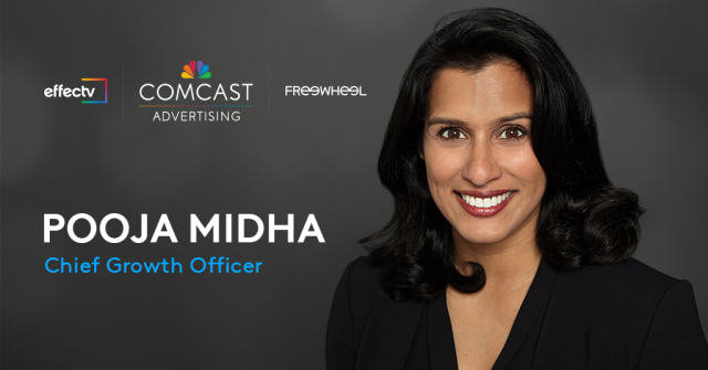 AntonyBarLDN's tweet photo. @ComcastAd (@FreeWheel + @Effectv) names TrueX’s Pooja Midha as chief growth officer | @AdAge #FreeWheelEmp https://t.co/DT855pGtVi https://t.co/Kq6eTzXAa3