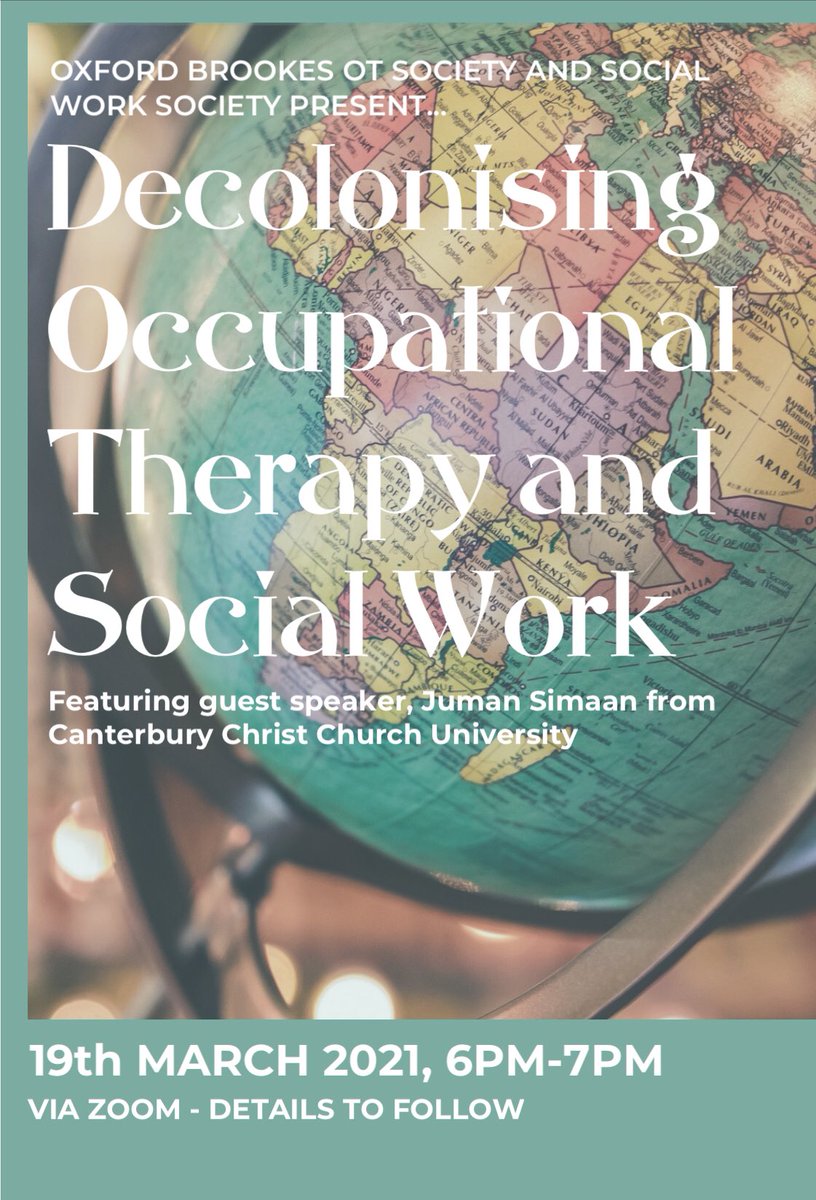 OBU_SWSociety's tweet photo. Great new workshop coming up on 19th March with a fantastic guest speaker! Click the link to sign up!😁🌍🎉 https://t.co/JLrvgXt58T https://t.co/ZFyDVdGeAi