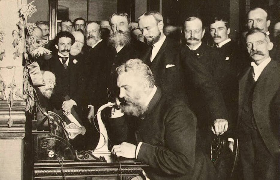 EvanKirstel's tweet photo. The first phone call was today @DaveMichels #flashback #telecom https://t.co/fLUnEM9zfx